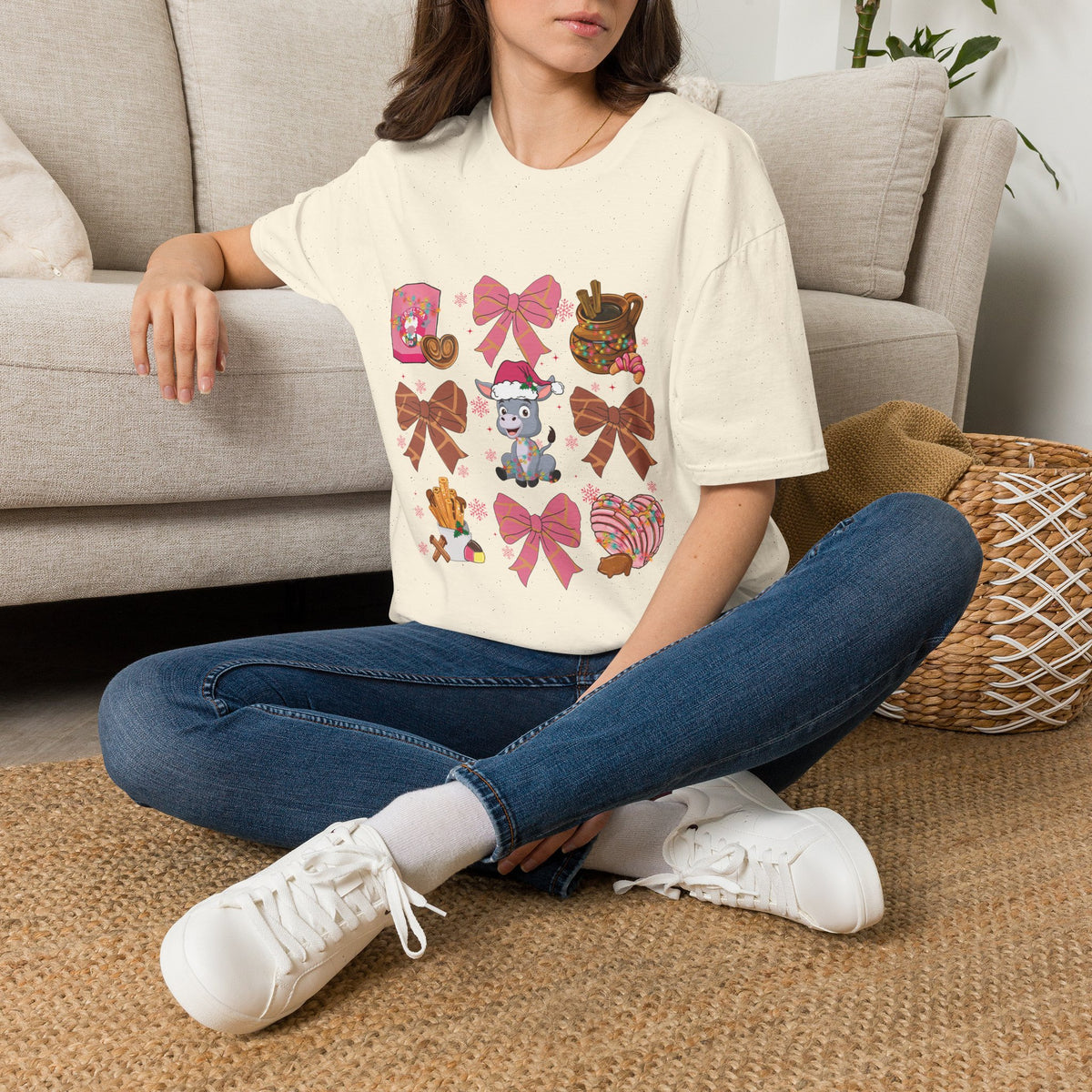Burrito Sabanero T-Shirt — Chocolate Abuelita and Conchas Bows Graphic Tee