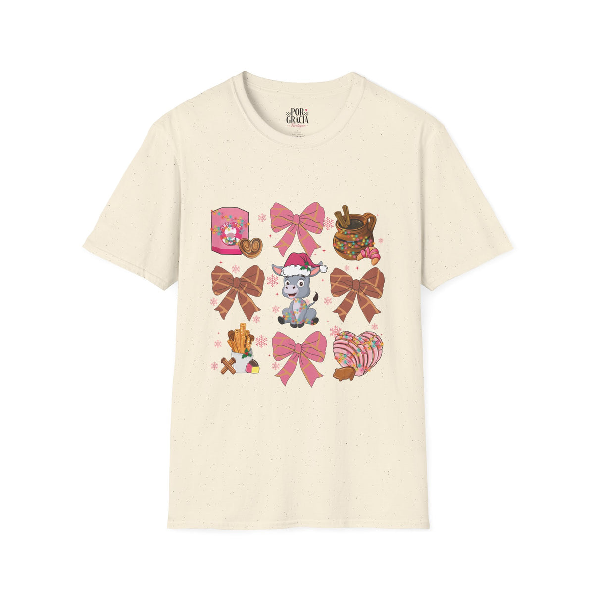 Burrito Sabanero T-Shirt — Chocolate Abuelita and Conchas Bows Graphic Tee