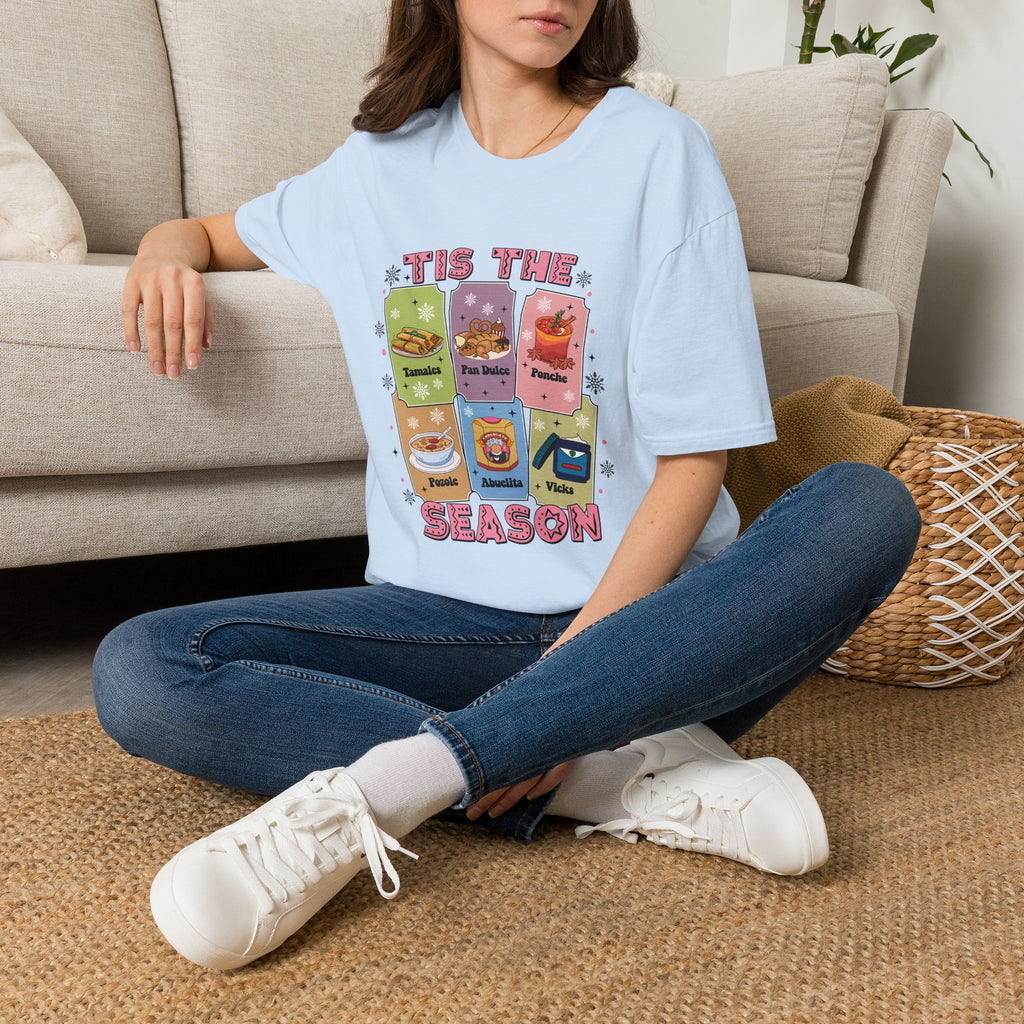 Navidad 'Tis The Season: Tamales Pan Dulce Ponche Holiday Tee